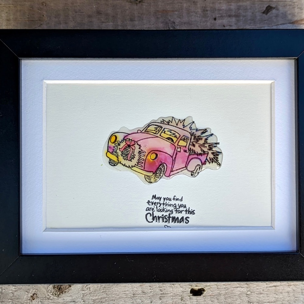 Christmas art framed